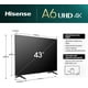 thumbnail image 4 of Hisense Pantalla UHD 4K de 43 43A6NV VIDAA Smart TV, 4 of 4