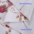 thumbnail image 3 of Heavy Duty Vinyl Tablecloth with Flannel Backing Waterproof Oil-Proof PVC Table Cloth Stain-Resistant Wipeable Rectangle or Square Table Cover (Leaves, 52X52 Inch), 3 of 6