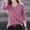 Red, variant on XPMWRP Women's Long Sleeve Shirts Casual Crew Neck Button Blouse Comfy Soft Loose Fit Solid Color Fashion Tee White XL