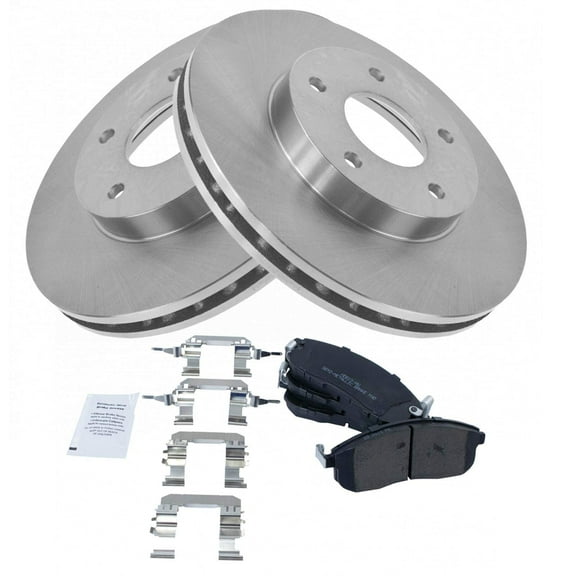 TRQ Front Premium Posi Metallic Brake Pad Rotor Kit Fits Select Nissan Infiniti