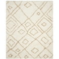 thumbnail image 5 of SAFAVIEH Toronto Neasa Abstract Polyester Shag Area Rug, Ivory/Beige, 8' x 10', 5 of 5