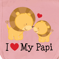 thumbnail image 3 of Inktastic I Love My Papi Childs Baby Burp Cloth, 3 of 3