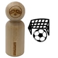 thumbnail image 1 of Soccer and Goal Net Rubber Stamp for Scrapbooking Crafting Stamping - Small 3/4 Inch, 1 of 7