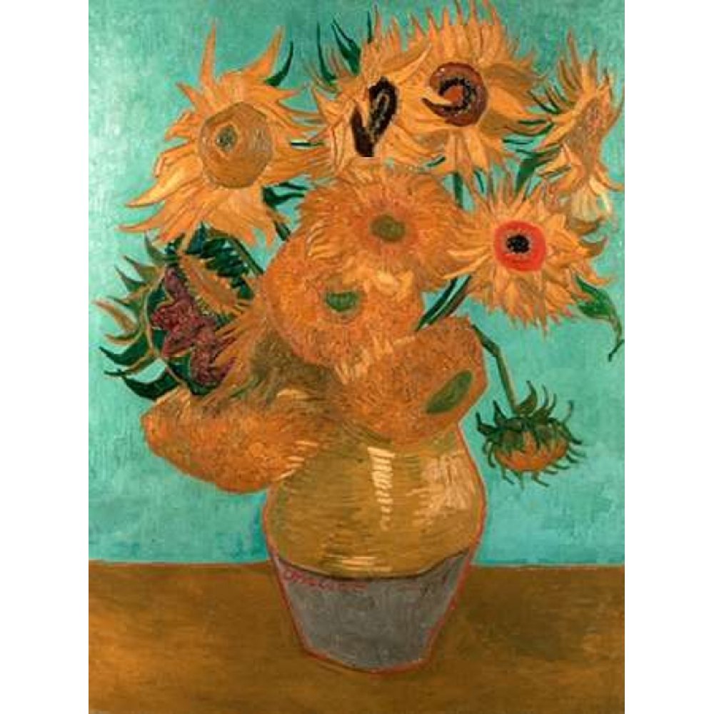 Sunflowers Poster Print by Vincent van Gogh (11 x 14)