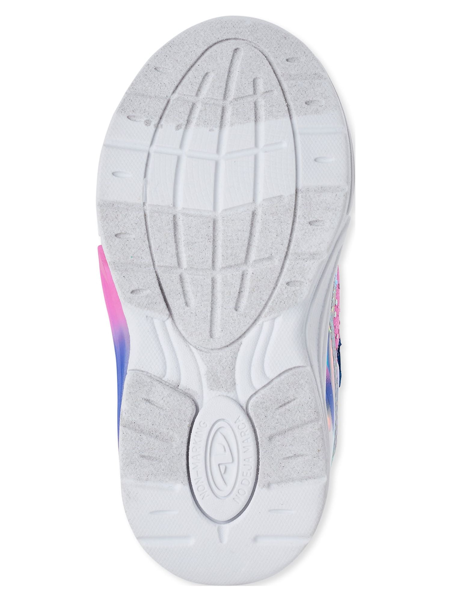 Athletic Works Toddler Girls Low Top Light Up Sneakers, Sizes 7-12