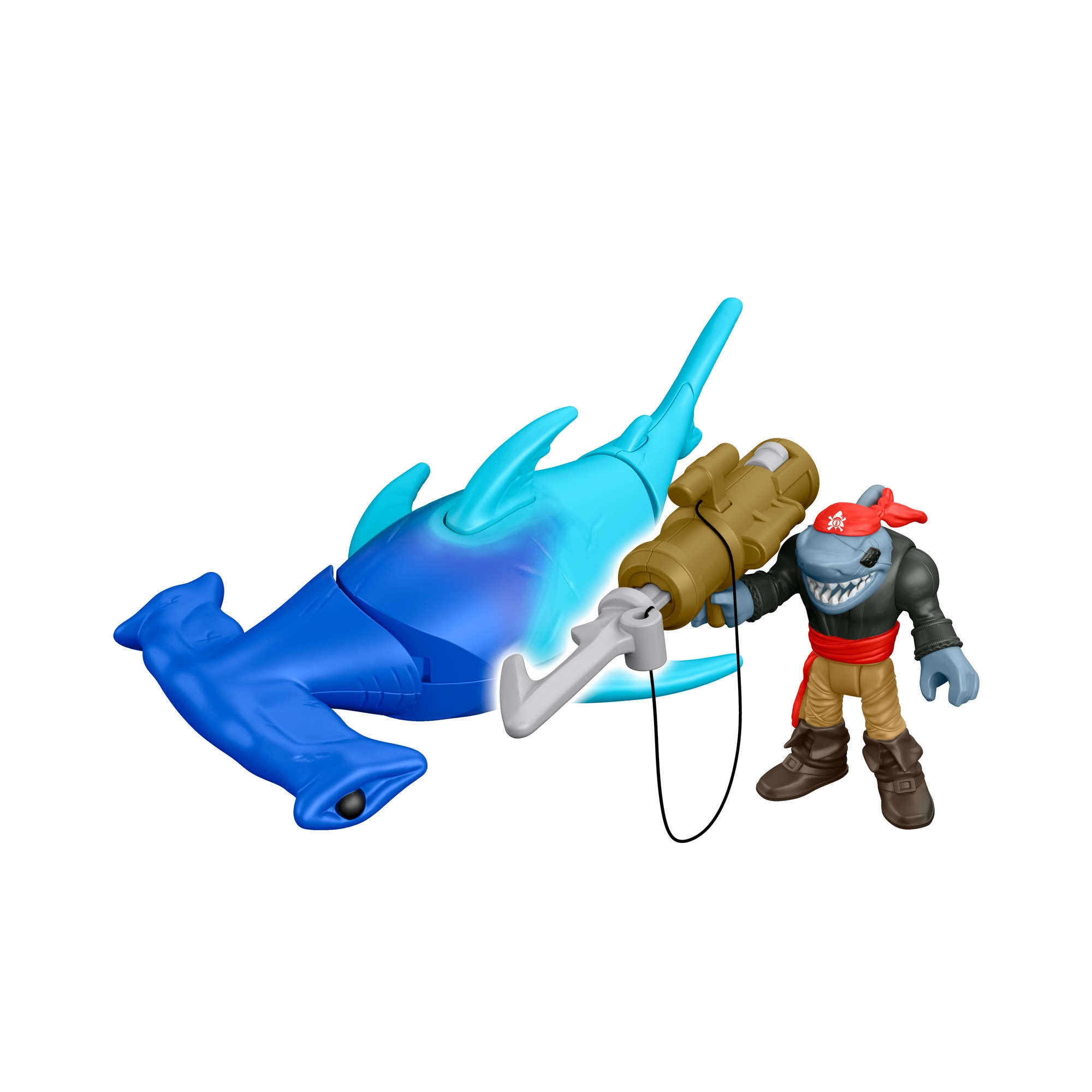 DC Super Heroes Reef Diver Hammerhead Snorkeler 3 Imaginext Shark Sets 