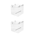 thumbnail image 3 of fastboy Plastic Sturdy And Durable Bird Water Bath Tub Easy To Install Wide Application Simple Bird Bath Box Feeder 13*11*13CM 2Set, 3 of 6