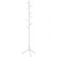 thumbnail image 6 of 8 Hooks Solid Wood Coat Rack Free Standing Coat Rack Tree Shaped Coat Rack for Clothes Hats Bags for Living Room Bedroom White, 6 of 9
