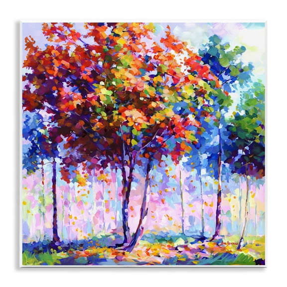 Stupell Industries Shades Of Solitude Landscape & Nature Painting Unframed Art Print Wall Art, 12 x 12