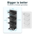 thumbnail image 6 of NIFFGAFF Shower Caddy Wall Organizer: 2 Packs, Bathroom Shelf for Storage, Self-Adhesive Black Rack for Shampoo, Soap, Towel, Bath Bottles, Tub Tray, Large Corner Stand, 6 of 7