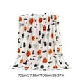 thumbnail image 2 of Tyidzon Halloween Throw Blanket Home Decor Pumpkins Spider Webs Soft Fleece Blanket, 28X39 Inch Throw Blanket for Bedroom, Living Room, Holiday, Kids, Adults Halloween Decorations, 2 of 6