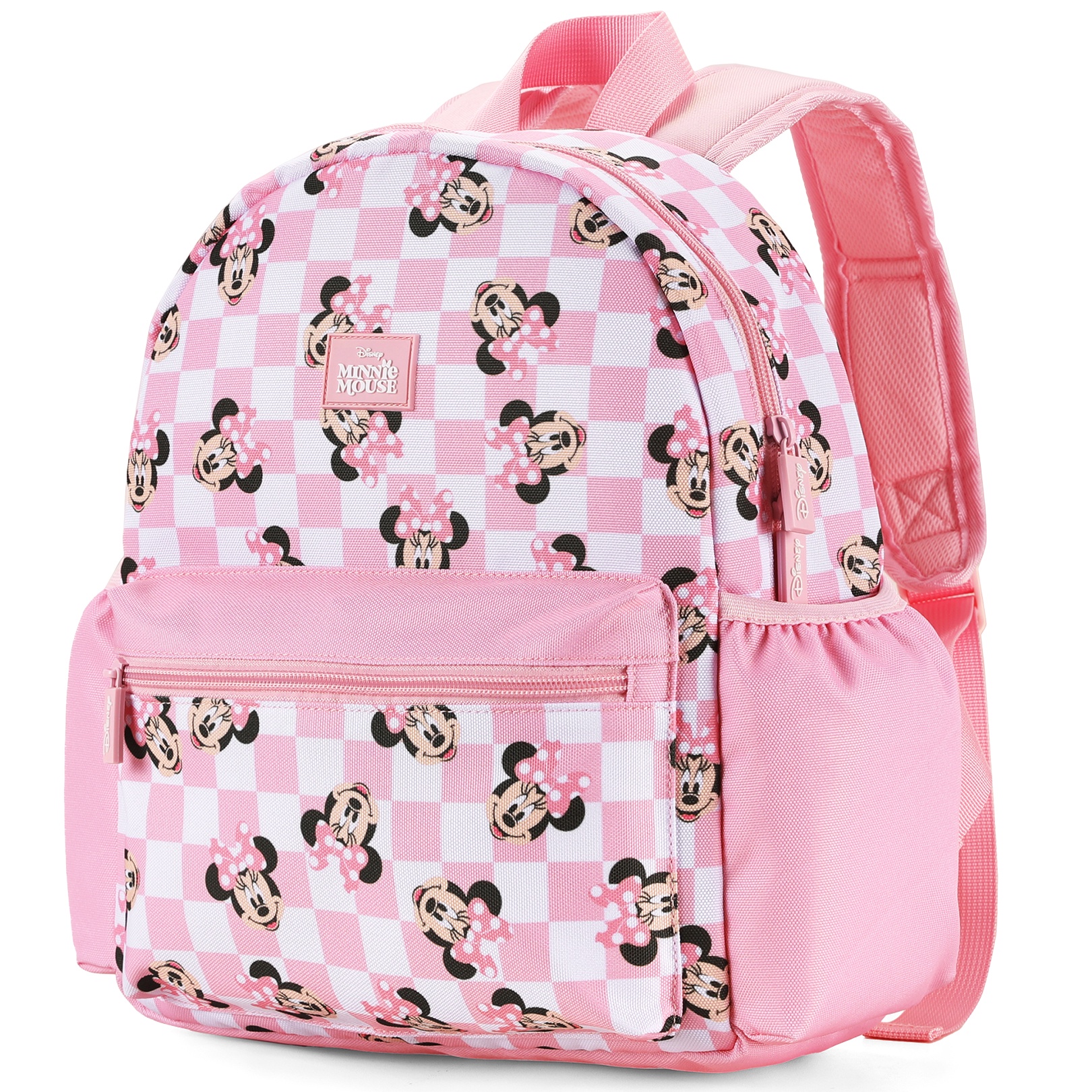 Mochila linda de Minnie Mouse para niñas, resistente al agua, para niños pequeños, rosa, para primaria 2
