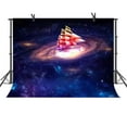 thumbnail image 1 of EREHome Polyester Fabric Space Background 7x5ft Universe Galaxy Sailboat Photography Backdrop Studio Photo Props, 1 of 1