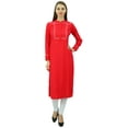 thumbnail image 6 of Phagun Women Rayon Tunic Kurti Straight Casual Formal Indian Ladies Kurta, 6 of 7