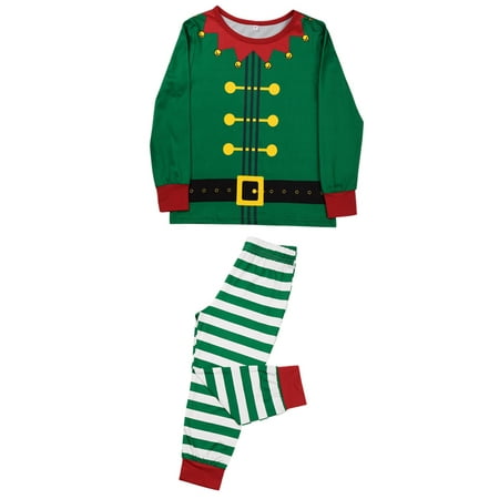 

LisenraIn Christmas Family Matching Pajamas Set Santa Sleepwear Nightwear