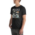 thumbnail image 4 of Moses Parting the Red Sea T-Shirt – Bible Story Graphic Tee in Japanese Woodblock Style | Unisex Christian Tshirt (Black Heather, XS), 4 of 6