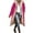 Hot Pink, variant on Fengactive Women's 2025 Winter Fashion Clothes Oversized Plush Warm Long Coats Jackets Hood Zip Outerwears