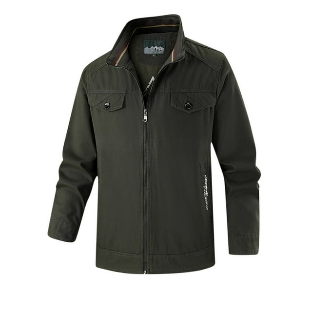 Veste de Travail Décontractée à Capuche Coupe Ample pour Hommes, Manteau Léger en Polyester Coupe-Vent avec Fermeture Éclair devant et Poches pour Randonnée en Plein Air, Camping, Cyclisme, Coupe-Vent Printemps Automne