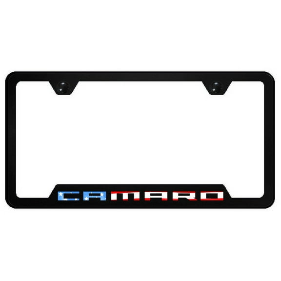 Chevrolet Camaro Polycarbonate Notched License Plate Frame Official Licensed