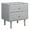 Gray, variant on Riverbay Furniture 2 Drawer Geo Texture Nightstand in White