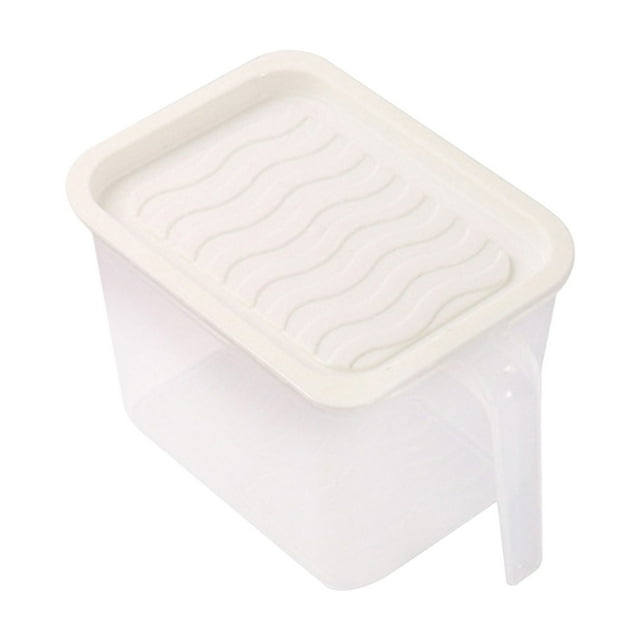 Plastic Food Storage Containers - Airtight Kitchen organization Set, Stackable Pantry Jars with Locking Lids, White, JKODE