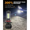 thumbnail image 2 of For 2003-2006 GMC Sierra 1500 2500HD 3500 LED Fog Driving Light Bulbs 9145 H10, 2 of 8