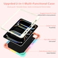 thumbnail image 2 of Elehold for iPad Pro 11 Inch 2024 Case with Kickstand Butterfly Wings Pencil Holder, Heavy Duty Hard Rugged Protective Cover Kids Girls for iPad Pro 11 (M4) 2024,Rainbow, 2 of 6