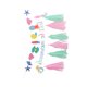 thumbnail image 2 of 3 banderines decorativos de sirena para fiesta de cumpleaños, banderines de sirena de dibujos animados, banderines de sirena divertidos, decoraciones colgantes creativas de papel para fiesta de cump, 2 of 4