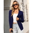 thumbnail image 6 of a.Jesdani Women's Cardigan Classic Casual Lightweight Knit Cardigan Sweaters with Pockets Navy Blue L, 6 of 16