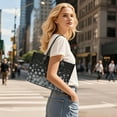 thumbnail image 6 of ZUXONGSY Snowflake Print Handbag for Women Fashion Satchel Handbags Practicality Top Handle Tote Bag with Zippered for Business Shopping, 6 of 6