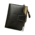 thumbnail image 4 of Maoww Men Wallets Card Holder Short Coin Pocket Zipper Purse Wallet Large Capacity Safe Multi-Function For Business Male Black, 4 of 9