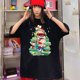 thumbnail image 1 of Camiseta Kawaii Crayon Shin-Chan, moda de Anime Y2K, sudadera para parejas, estampado de dibujos animados, parte inferior holgada, camisa grande de Navidad Shin Chan, 1 of 4