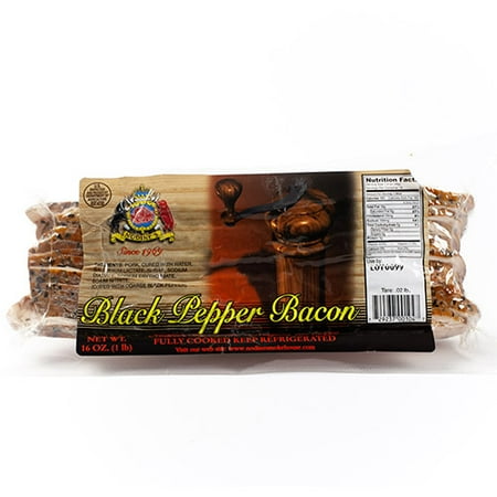 - Black Pepper Bacon by Nodines (1 pound)