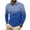 Blue, variant on Wyobmus Long Sleeve Shirt for Men Casual Quarter Zipper T-Shirt Gradient Print Long Sleeve Lapeled Tops Blue