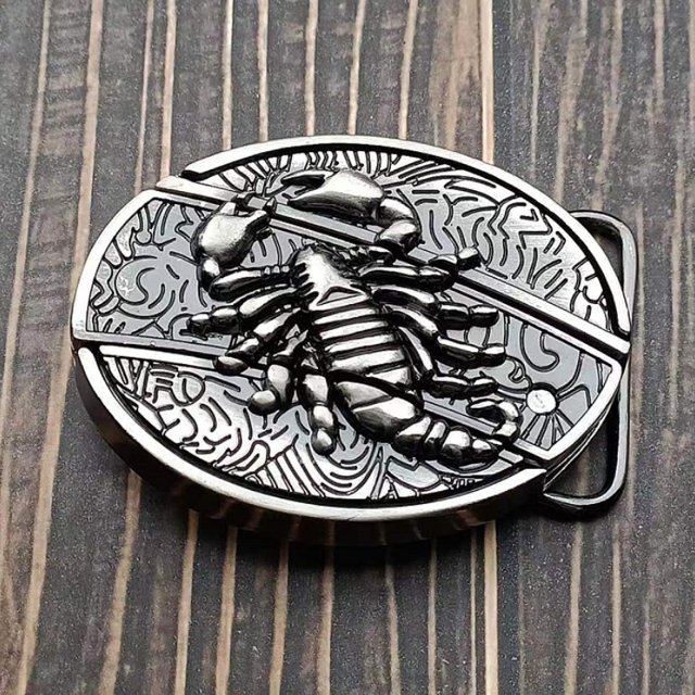 Hebilla de cinturón de aleación de zinc personalizada con cabeza de cuchillo Hebilla de cinturón de autodefensa Hebilla de cinturón de moda Cabeza