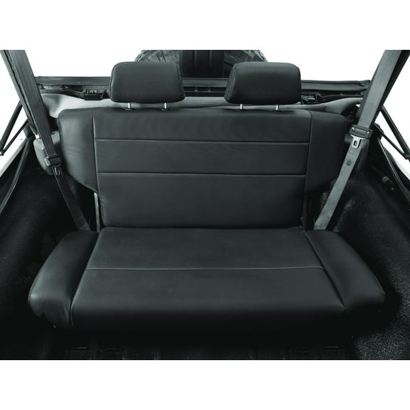 Bestop Trailmax II Black Crush, Vinyl, Seating comfort, Sturdy Frame, Rear Seat Covers