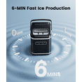 thumbnail image 5 of Ecozy Chillio Smart Ice Maker, Portable Ice Makers Countertop with App Remote & Voice Control, 9 Bullet Ice Cubes in 6 Mins, 26lbs/24Hrs, for Home Kitchen Office RV, 5 of 6