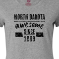 thumbnail image 4 of Inktastic North Dakota Awesome Since 1889 Women's T-Shirt, 4 of 5