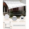 thumbnail image 5 of Sun Shade Sail 8x10Ft Bohemian Geometric Pattern Rhombus White Uv Block Sunshade Canopy Outdoor Shade Cover Rectangle Shade Cloth For Patio Garden Yard Deck Pergola, 5 of 6