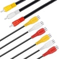 thumbnail image 6 of 3RCA Male Jack to 6 RCA Female Plug Splitter Audio Video AV TV DVD Adapter Cable, 6 of 10