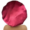 thumbnail image 5 of Triple Layer Women Sleeping Hat Bathroom Products Bath Showering Accessories Hair Beanie Bath Hair Caps Shower Cap Bonnet 3, 5 of 8