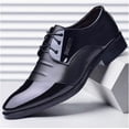 thumbnail image 2 of Zapatos de negocios para hombre, zapatos negros con cordones, zapatos de vestir casuales, zapatos puntiagudos para hombre, 2 of 5