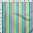 thumbnail image 3 of oneOone Cotton Flex Fabric Multicolor Stripe Print Sewing Fabric BTY 40 Inch Wide, 3 of 4