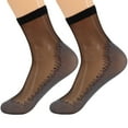 thumbnail image 3 of Women's 10-Pack Sheer Ankle Socks - Anti-Slip Cotton Sole & Reinforced Toe, Fits Shoe Size 5-10, 3 of 9