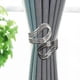 thumbnail image 4 of Abrazaderas Magnéticas para Cortinas, 1 Pieza de Flores de Cristal Brillantes, Hebillas para Cortinas con Alambre Elástico de Alta Elasticidad para Decoración Del Hogar (Plateadas), 4 of 6