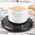 thumbnail image 4 of Coffee Mug Warmer for Auto Shut Off Cup Warmer for Office Electric Tea Beverage Warmer for Milk Teapot Candle Wax with Tempered Glass Heating Plate and Metal Body, 4 of 5