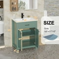 thumbnail image 3 of Eclife 24-Inch Freestanding Single Bathroom Vanity with Ceramic Sink Top, 3 of 7
