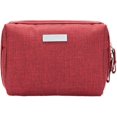 thumbnail image 1 of Bolsa de maquillaje pequeña, ideal para el bolso, de viaje, de nailon, impermeable, para mujeres y niñas (roja)., 1 of 5