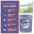 thumbnail image 3 of Ultra Clear Platinum Glass Cleaner, Streak-Free Shine, Lavender Fresh, 5 Gallons, 3 of 12