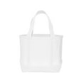 thumbnail image 4 of DALIX by DALIX Women's 24oz Cotton Canvas Tote Handbag, White, 4 of 8
